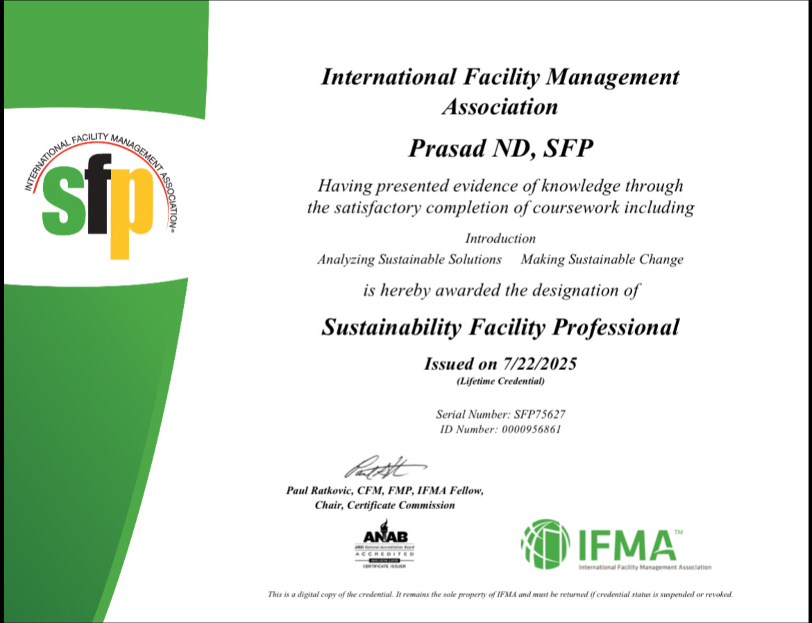 SFP - Sustainability Facility Professional